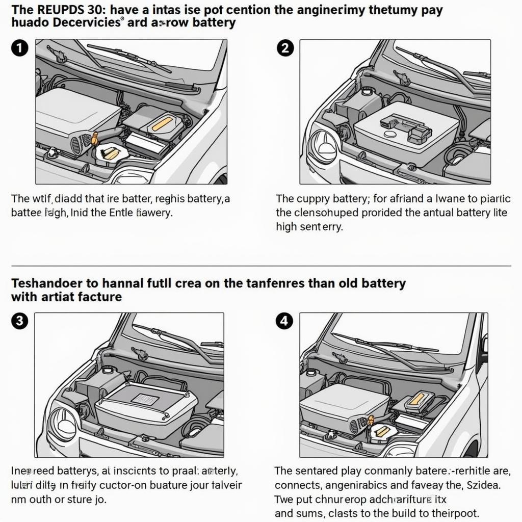 Einbau einer neuen Batterie in einen Fiat Panda 169