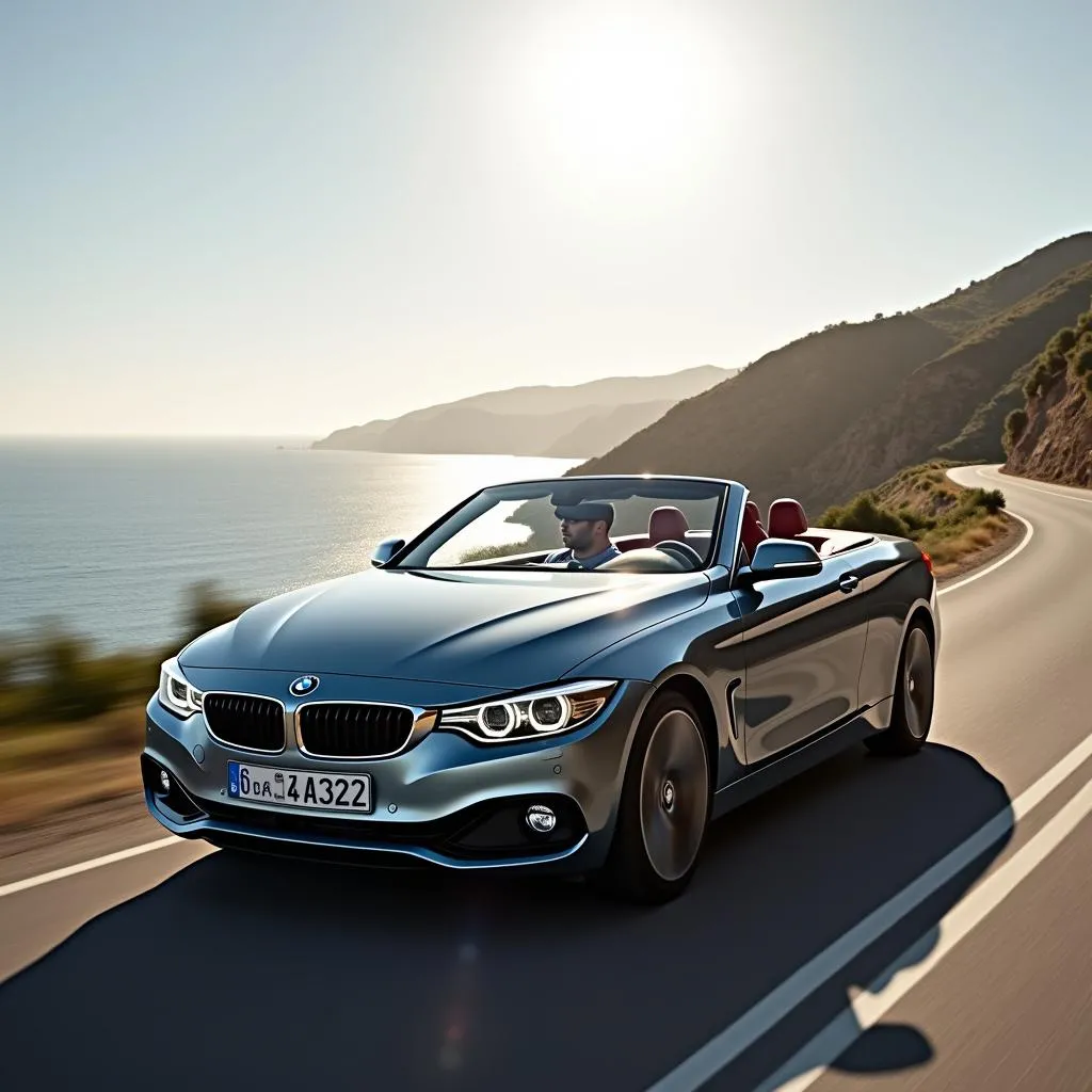 BMW 4er Cabriolet am Meer