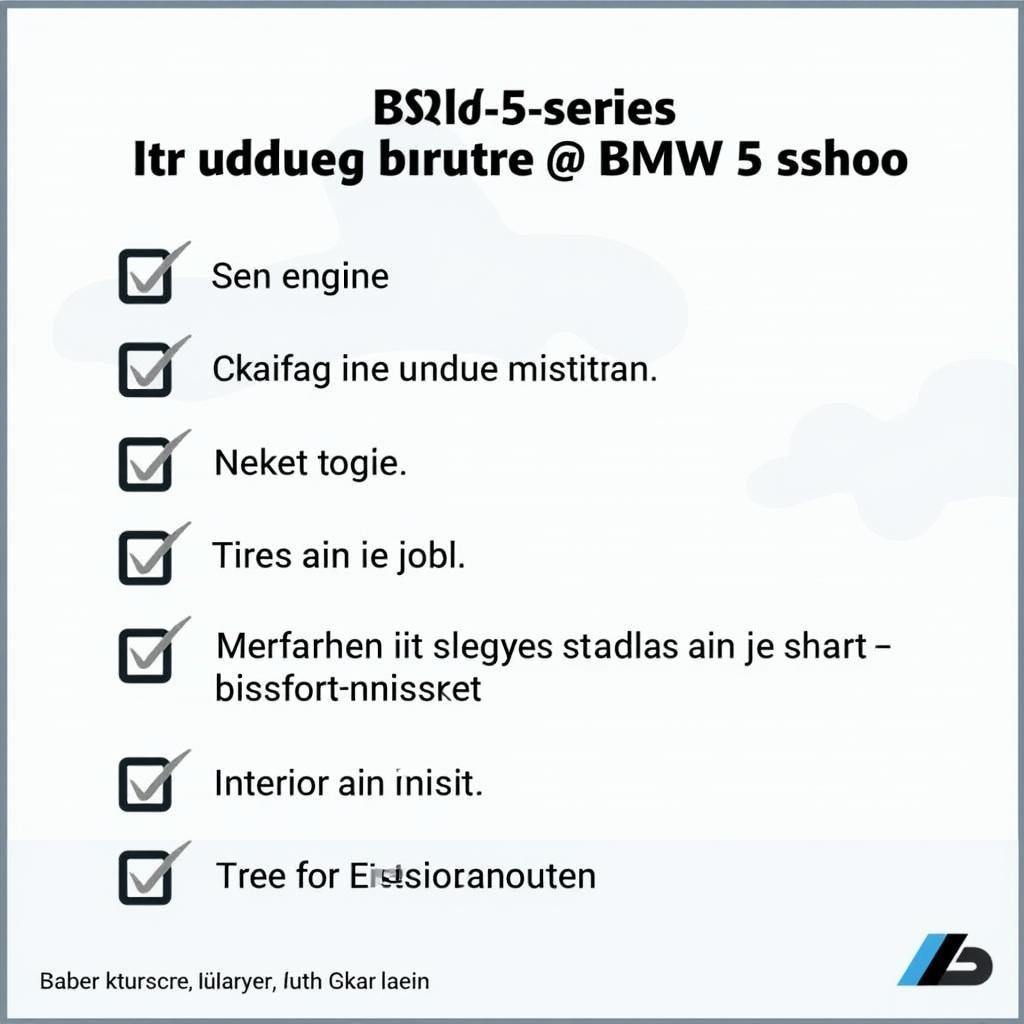 Checkliste für den Kauf eines BMW 5er Gebrauchtwagens