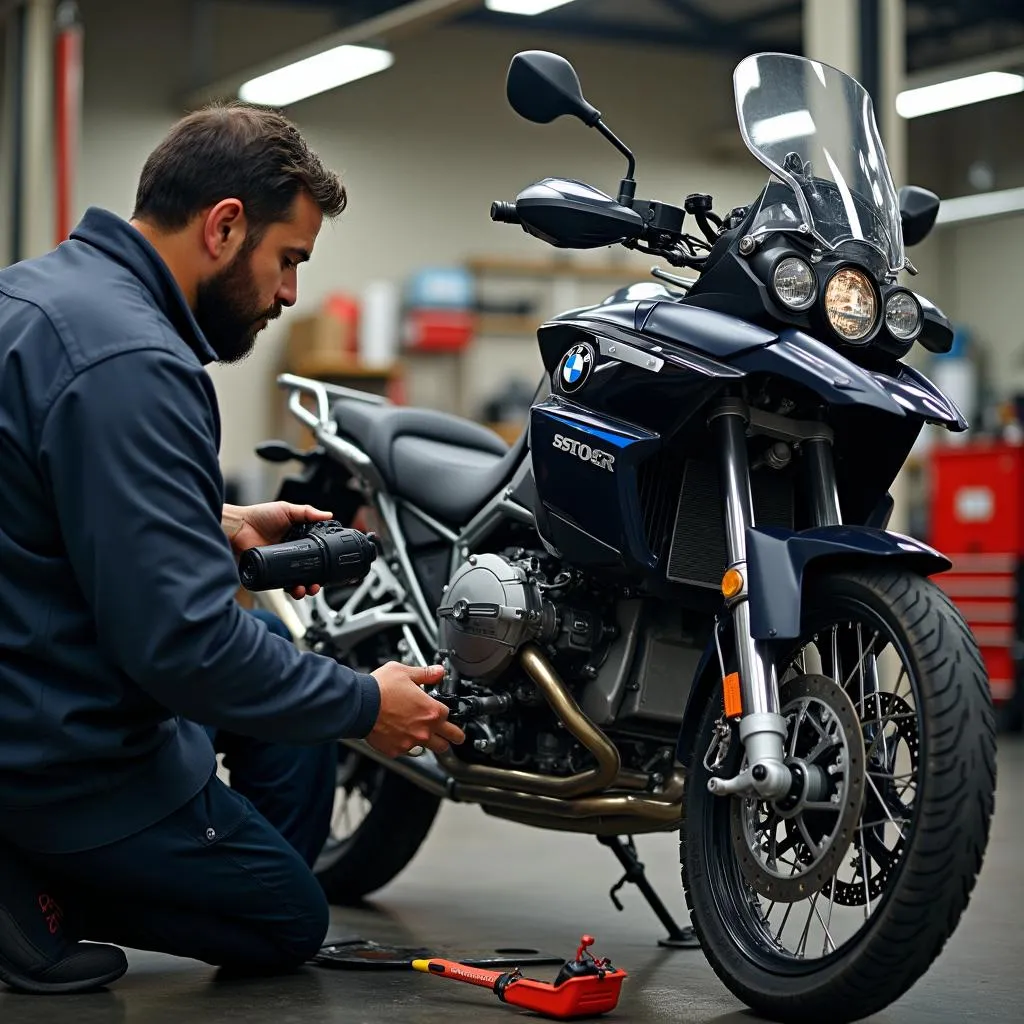 Werkstattcheck einer gebrauchten BMW 850 GS