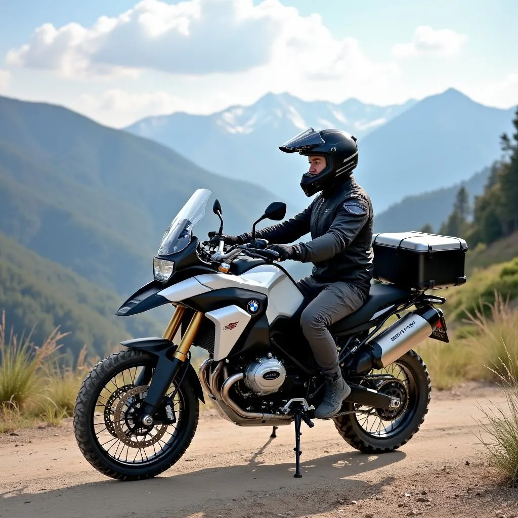 BMW F650GS Twin auf einem Abenteuer-Trip