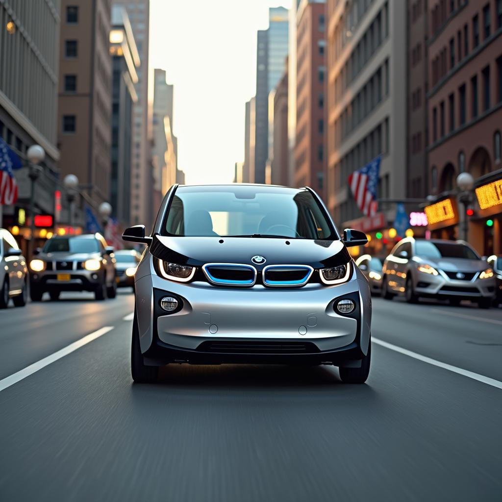 BMW i3 fahren Stadt