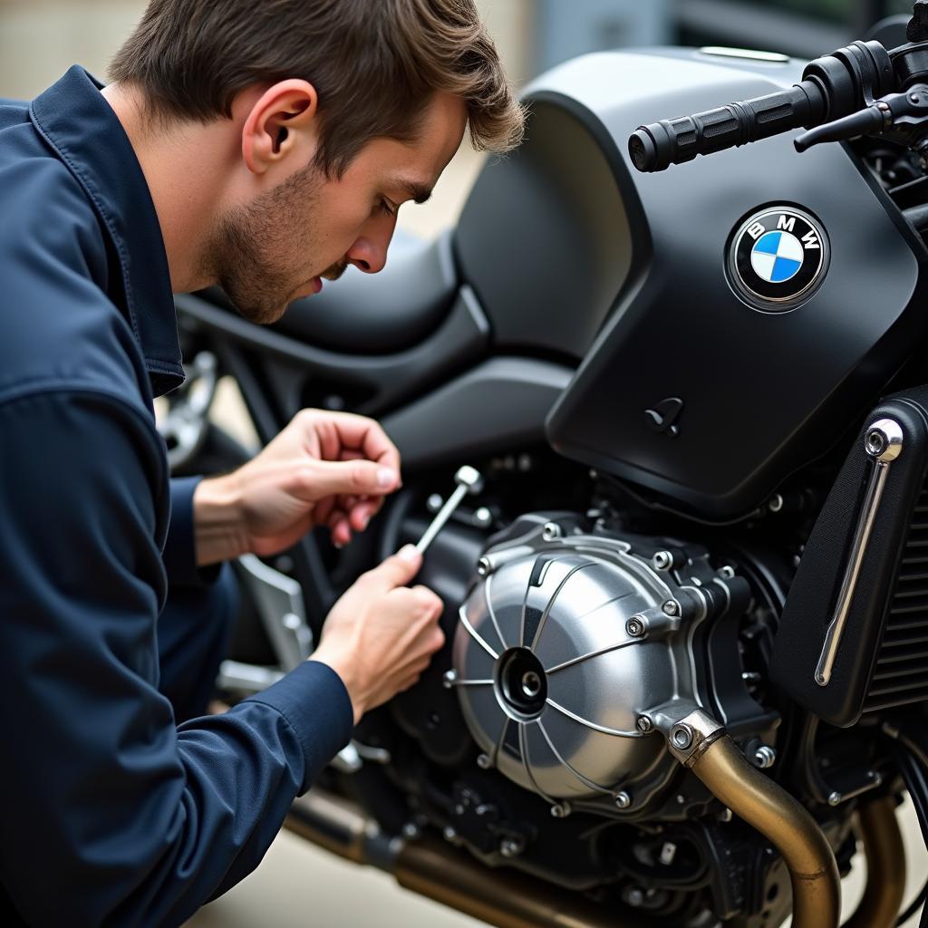 Überprüfung des BMW K1 Motors