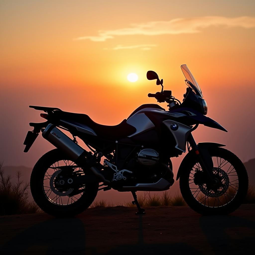 BMW R80GS Sunset