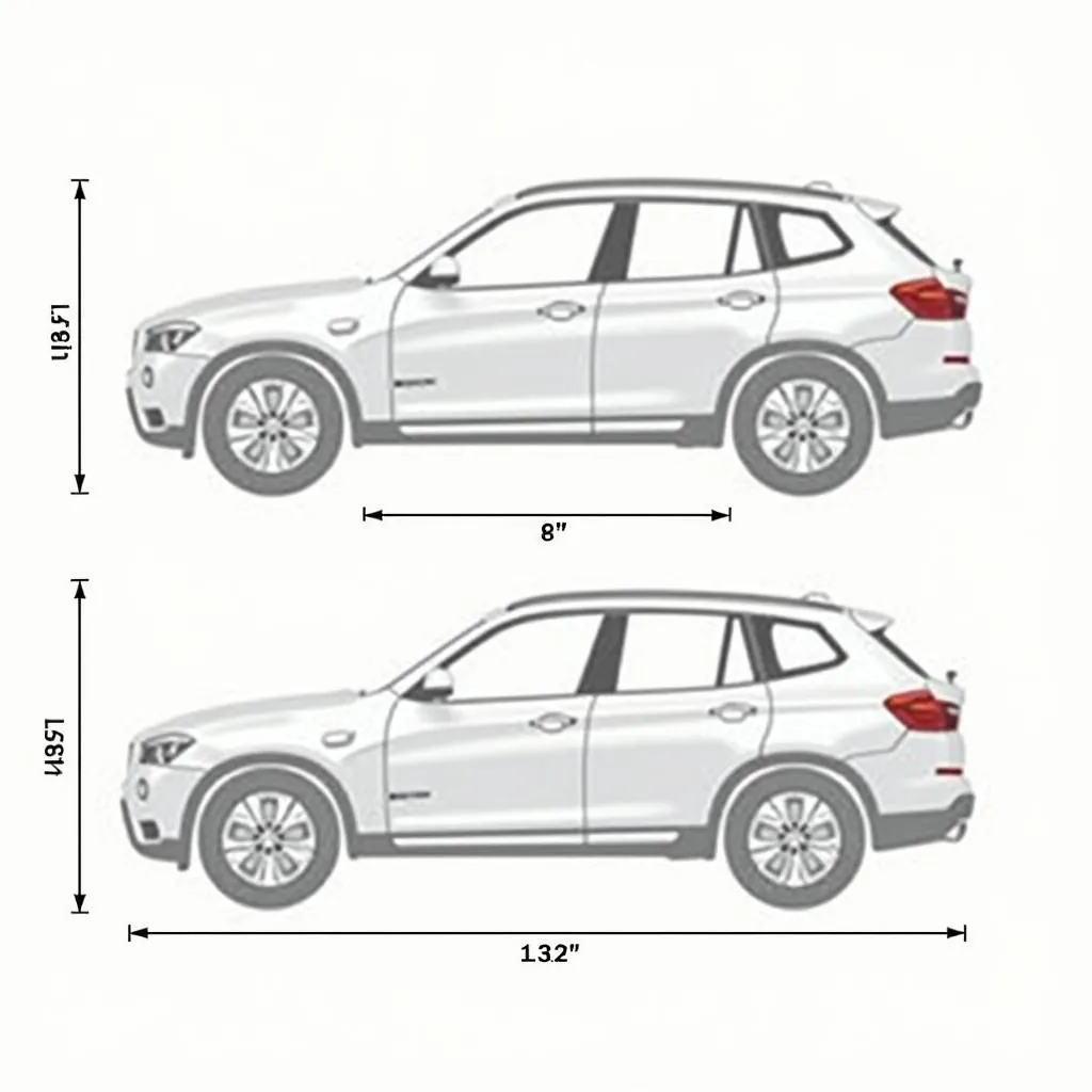 BMW X3 3.0d Abmessungen