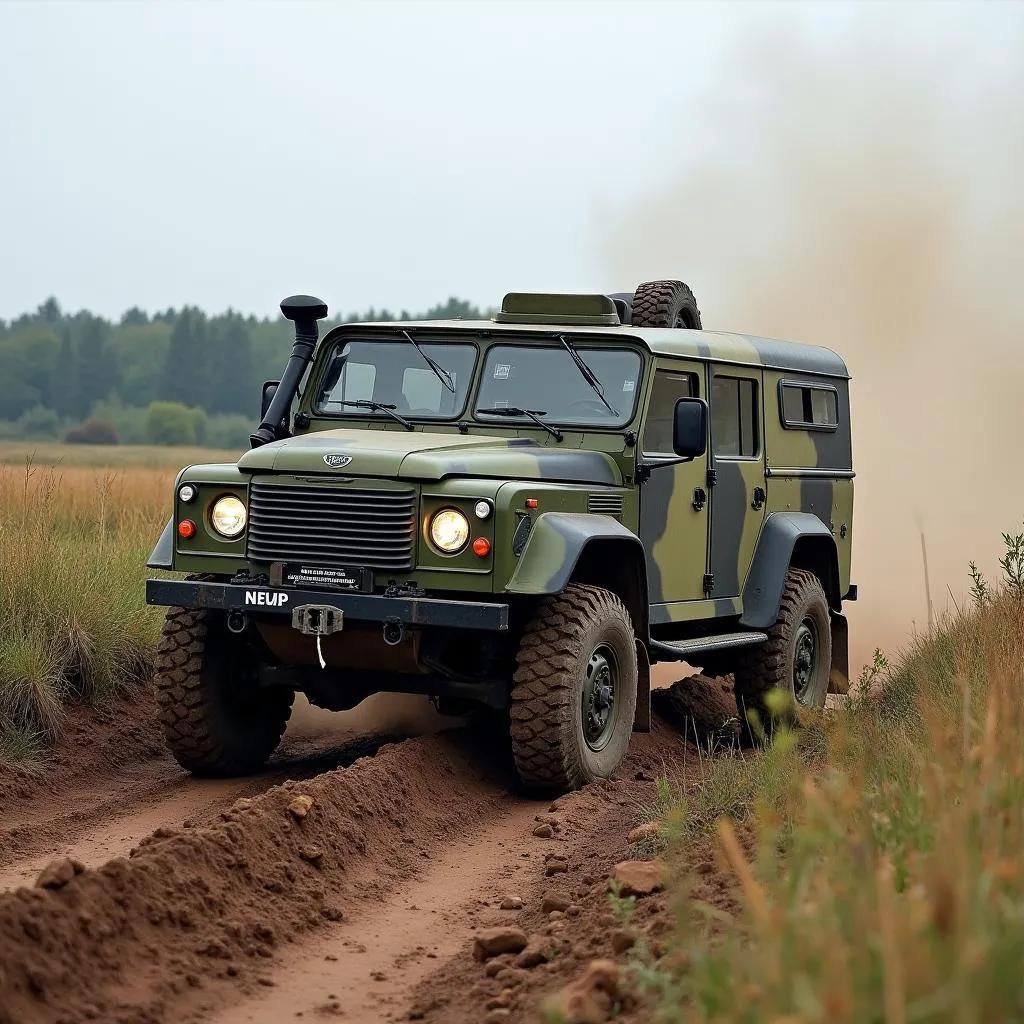 Bundeswehr Geländewagen im Einsatz