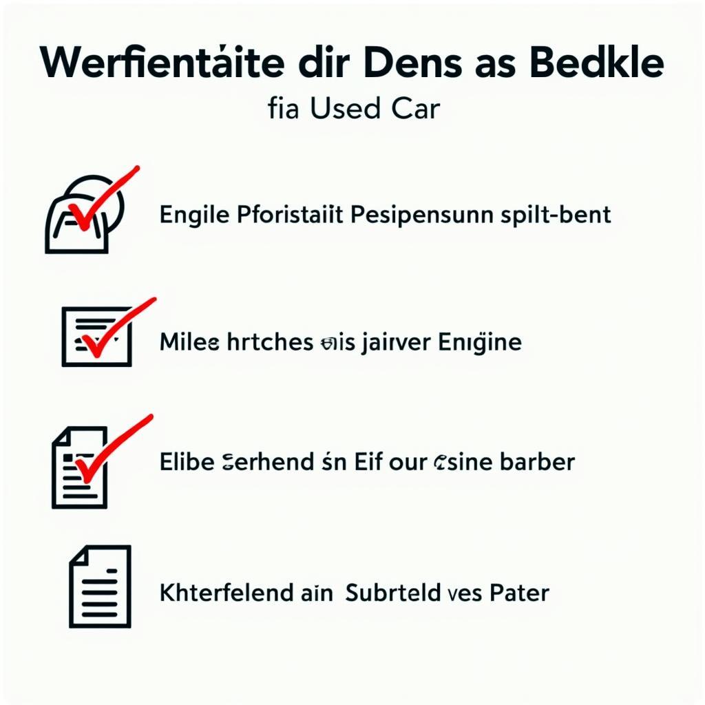 Checkliste für den Gebrauchtwagenkauf