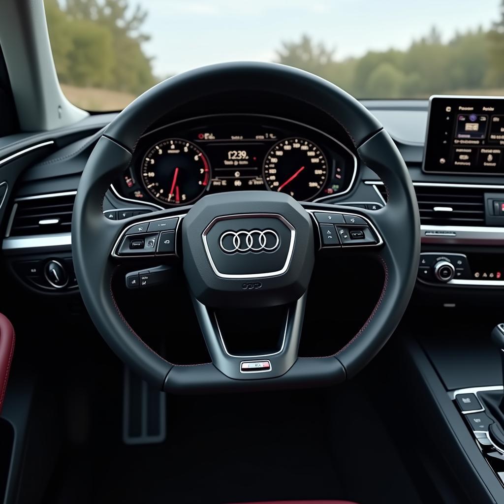 Modernes Cockpit Design des Audi A4