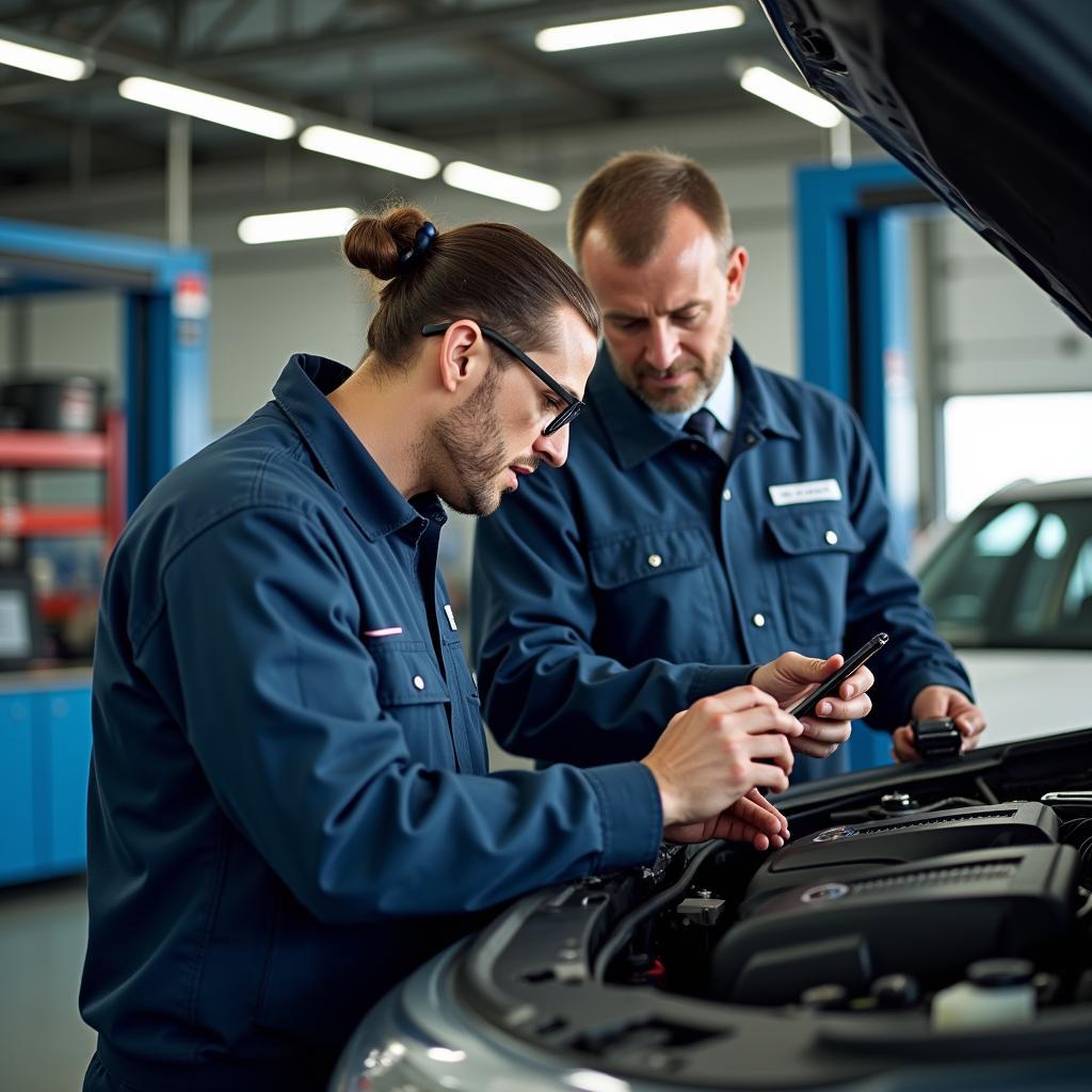 Expertenunterstützung Autoreparatur