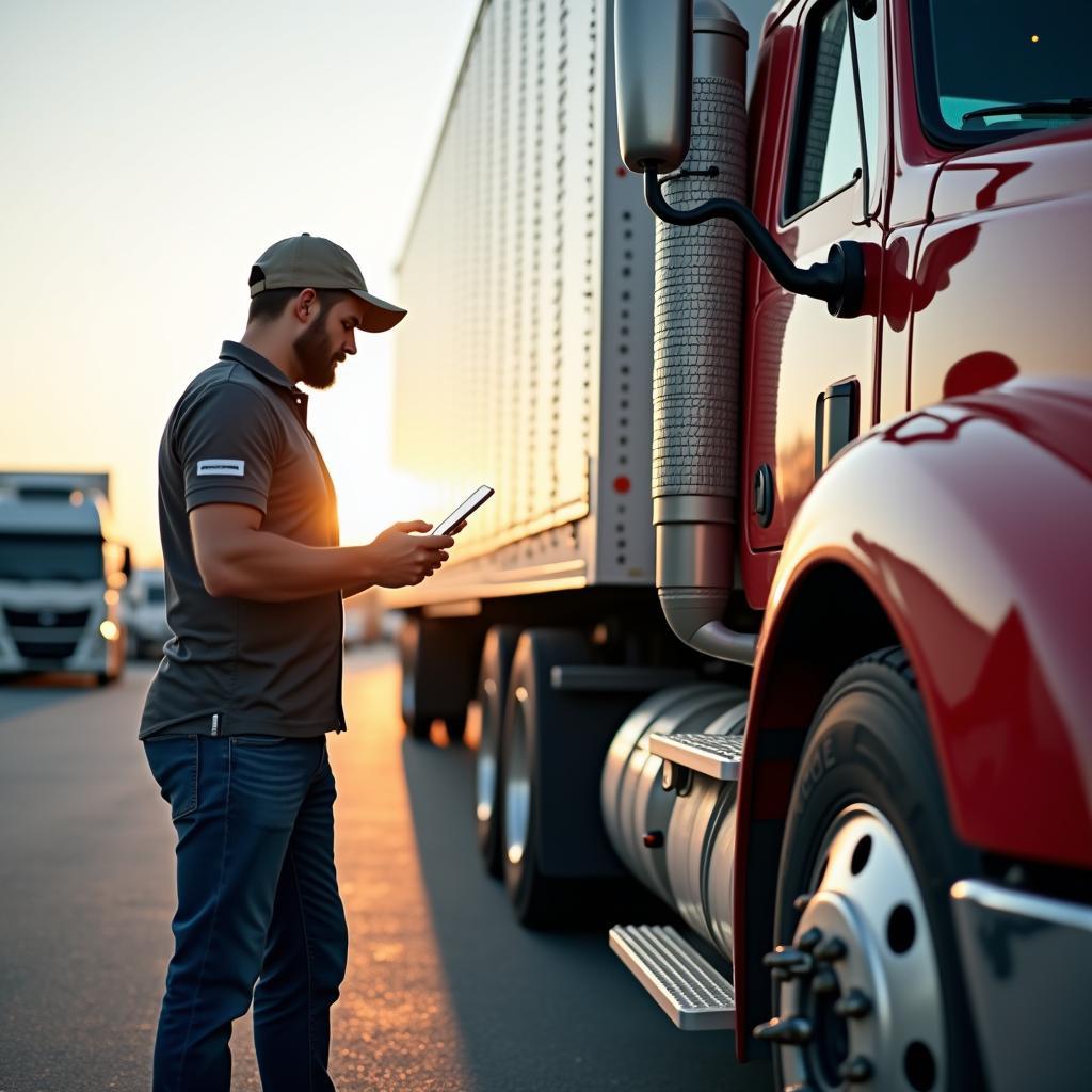 Fahrstunde Abschleppen LKW