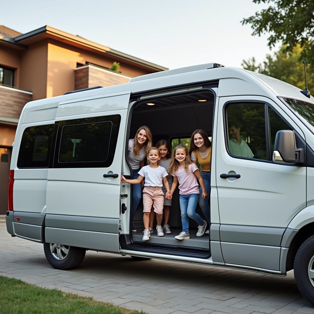 Familienauto mit 7 Sitzen und Schiebetüren