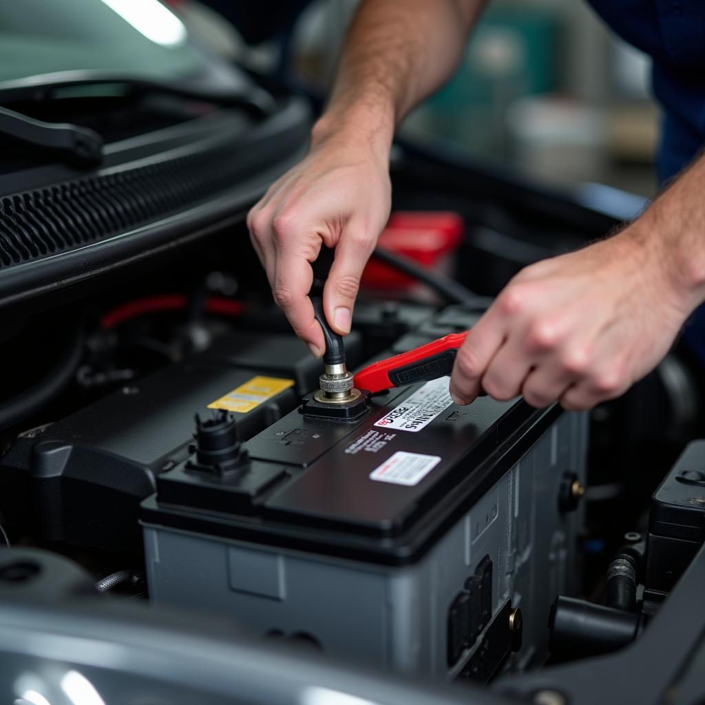 Batteriewechsel am Fiat Punto