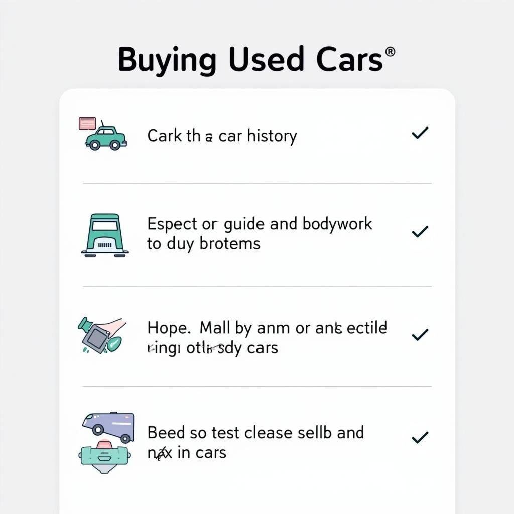 Gebrauchte Autos Checkliste