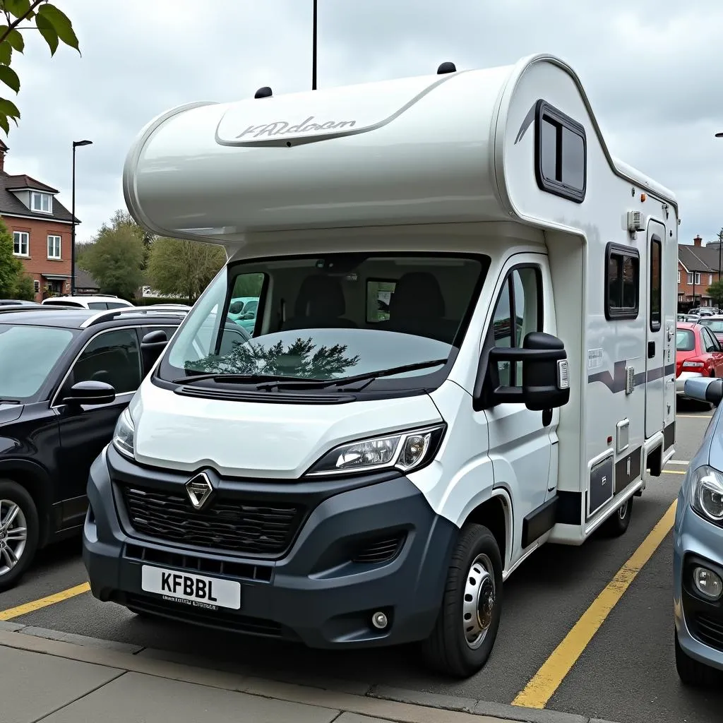 Hochdachkombi Camper Parkplatz