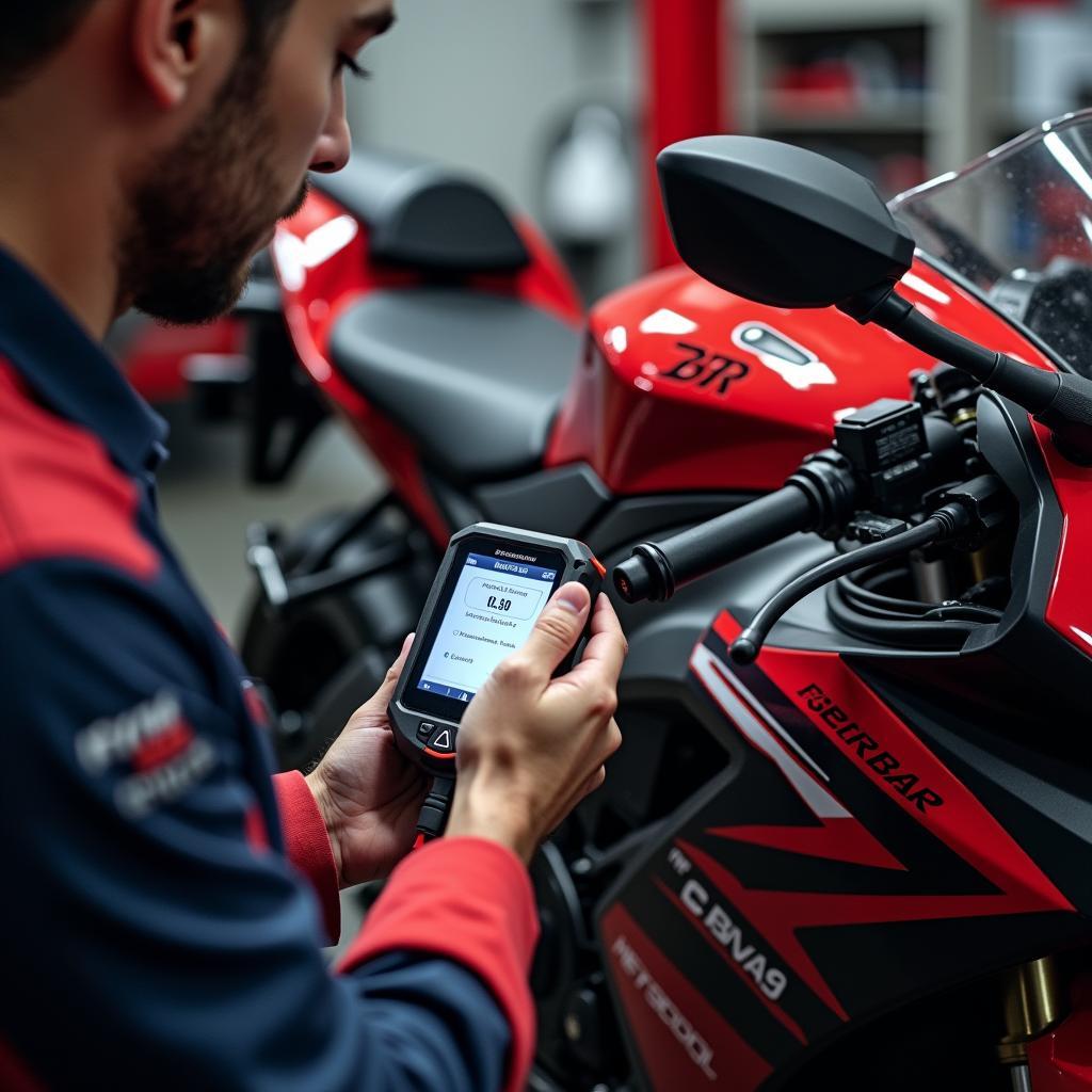 Diagnose der Elektronik der Honda CBR 1000 RR