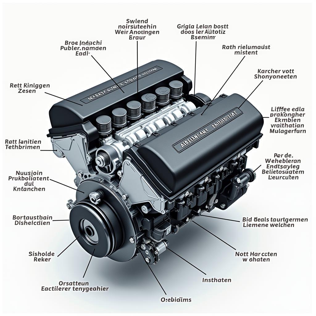 Motor mit Hubraum