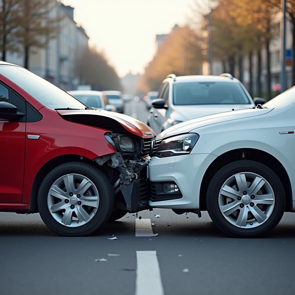 Unfall mit zwei Autos