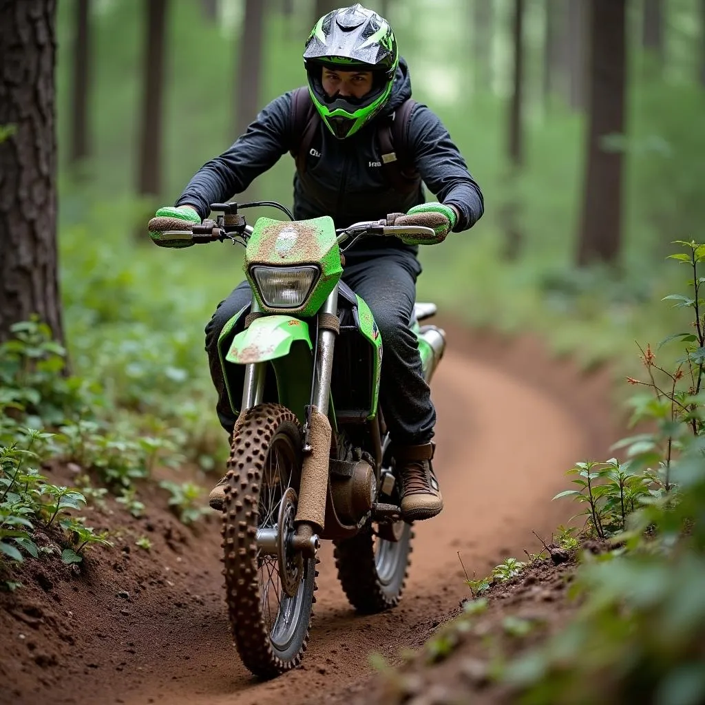 Kawasaki KLX 300 im Gelände