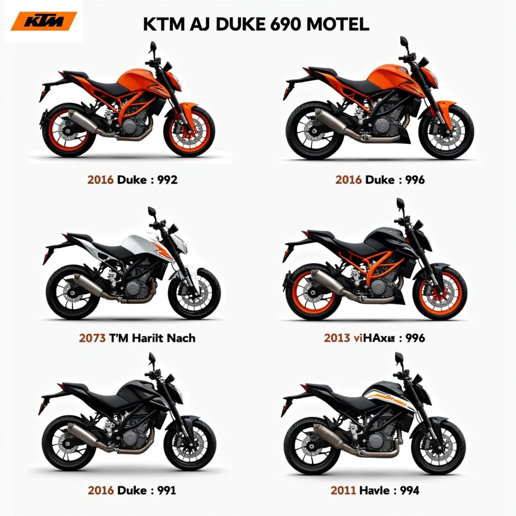 KTM Duke 690 Modelle im Vergleich