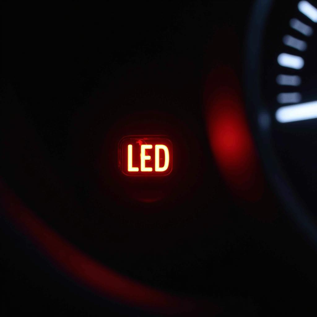 Blinkende LED-Lampe im Auto