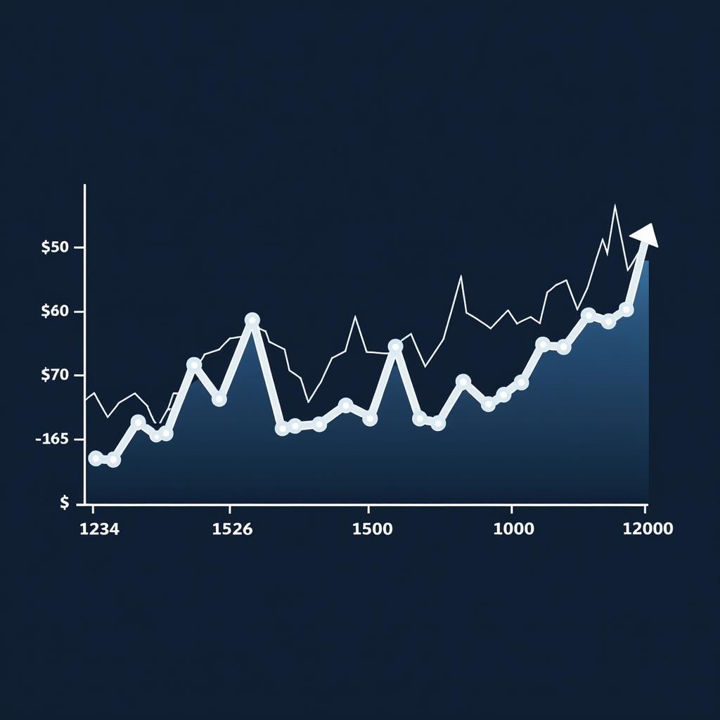 Grafik der Aktienkursentwicklung