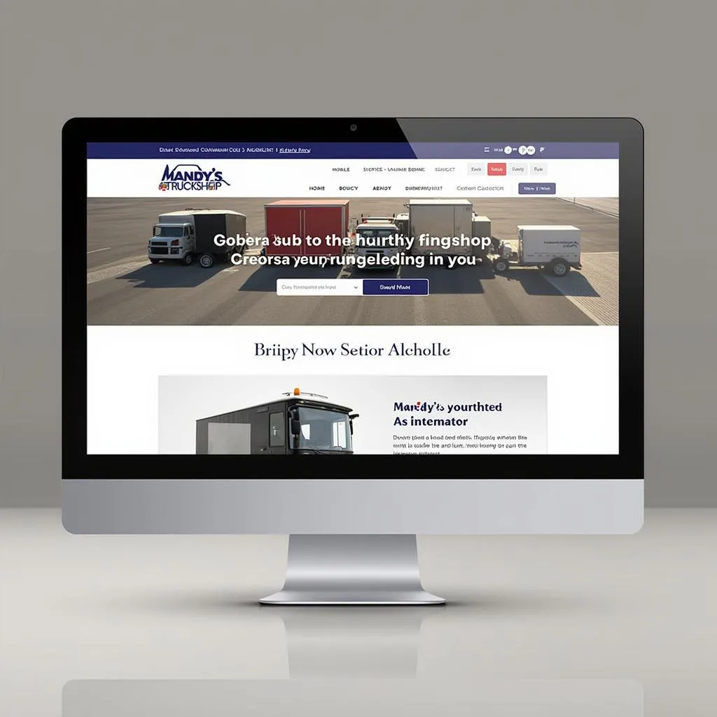 Screenshot des Mandys Truckshop Online-Shops