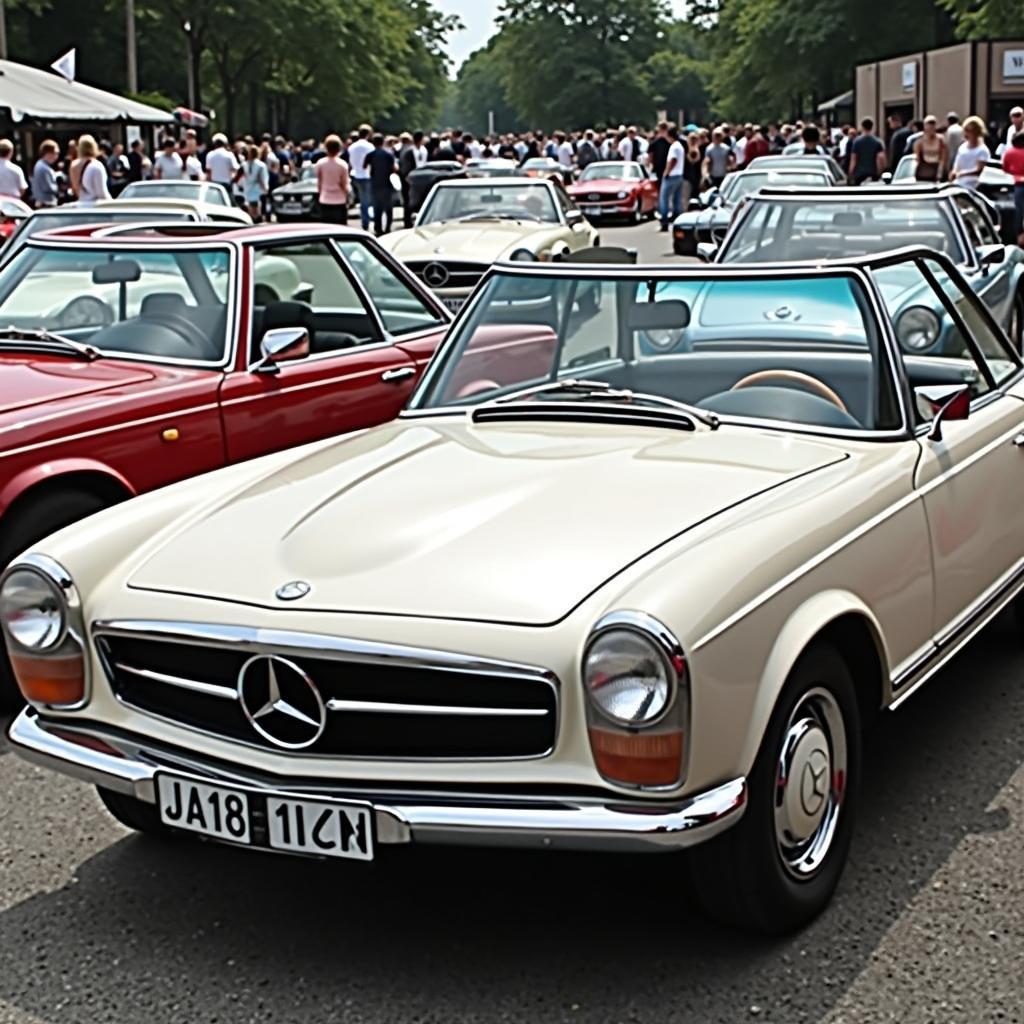 Mercedes 400 SL Oldtimer Treffen