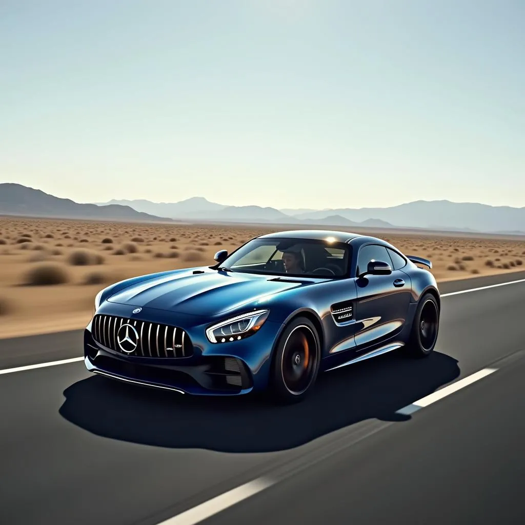 Mercedes AMG GT 2015 on the Road