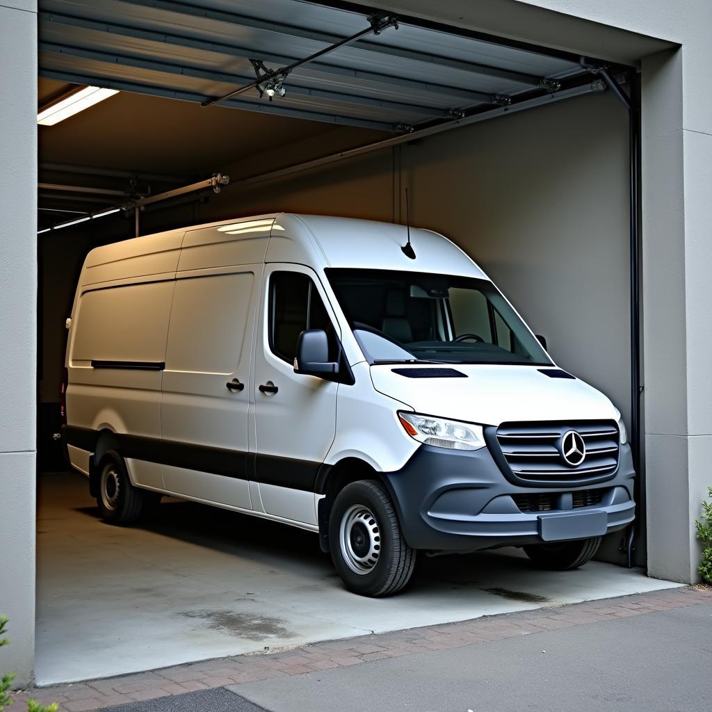 Mercedes Vito in Garage