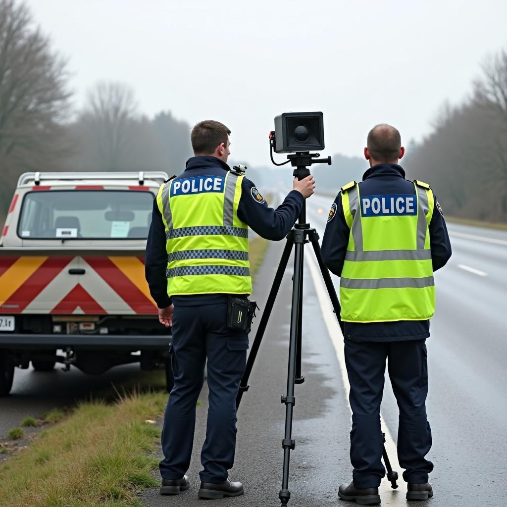 Mobile Blitzer im Einsatz