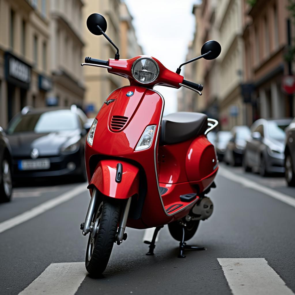 Motorrad Roller 125ccm im Stadtverkehr