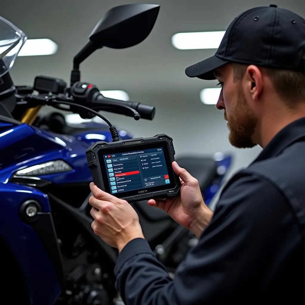 Motorrad Werkstatt Diagnose