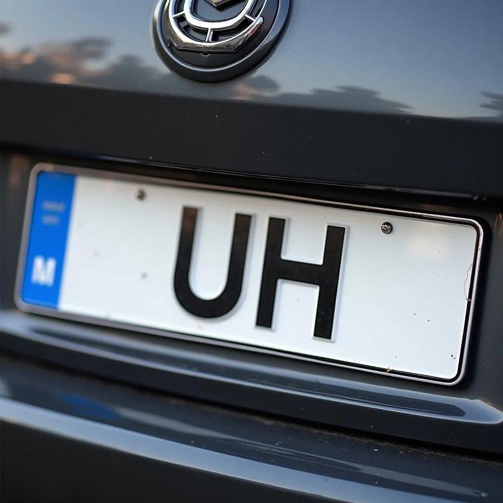 Nummernschild mit UH Kennzeichen