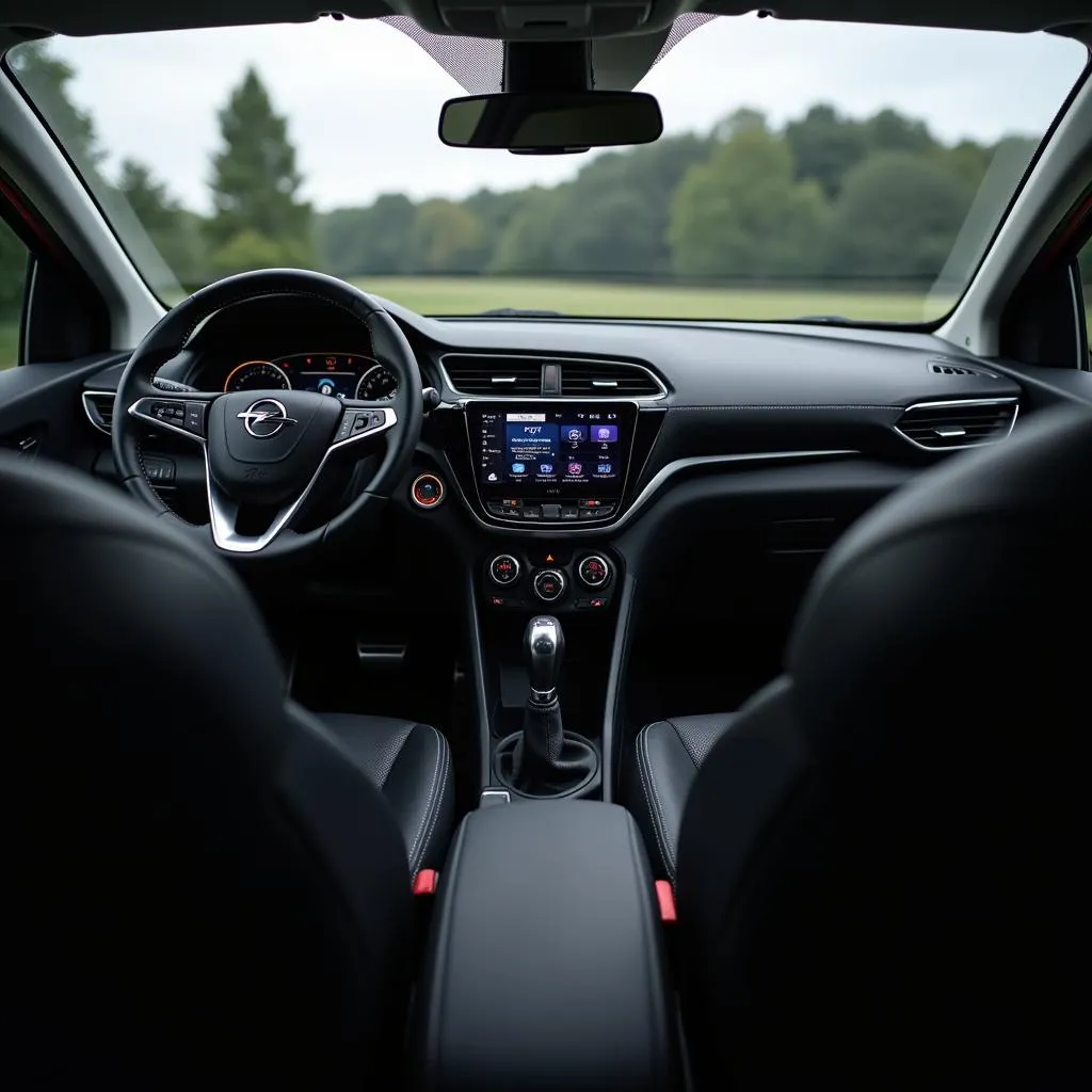 Modernes Design des Opel Corsa Cockpits