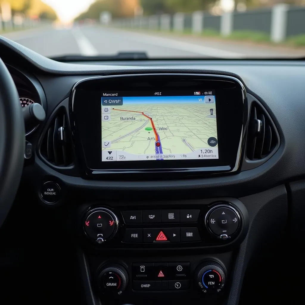 Navigationssystem im Opel Corsa Infotainment-System