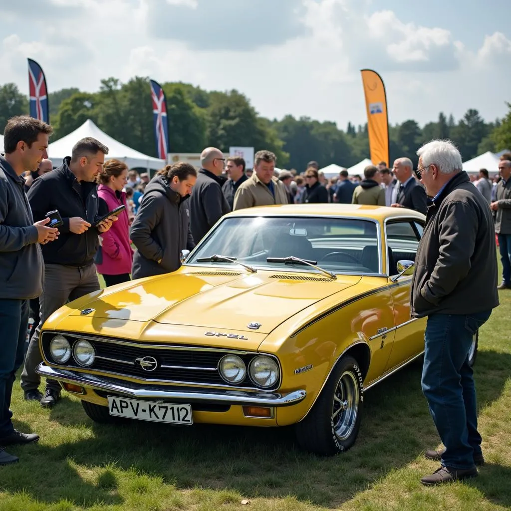 Besucher beim Opel Treffen