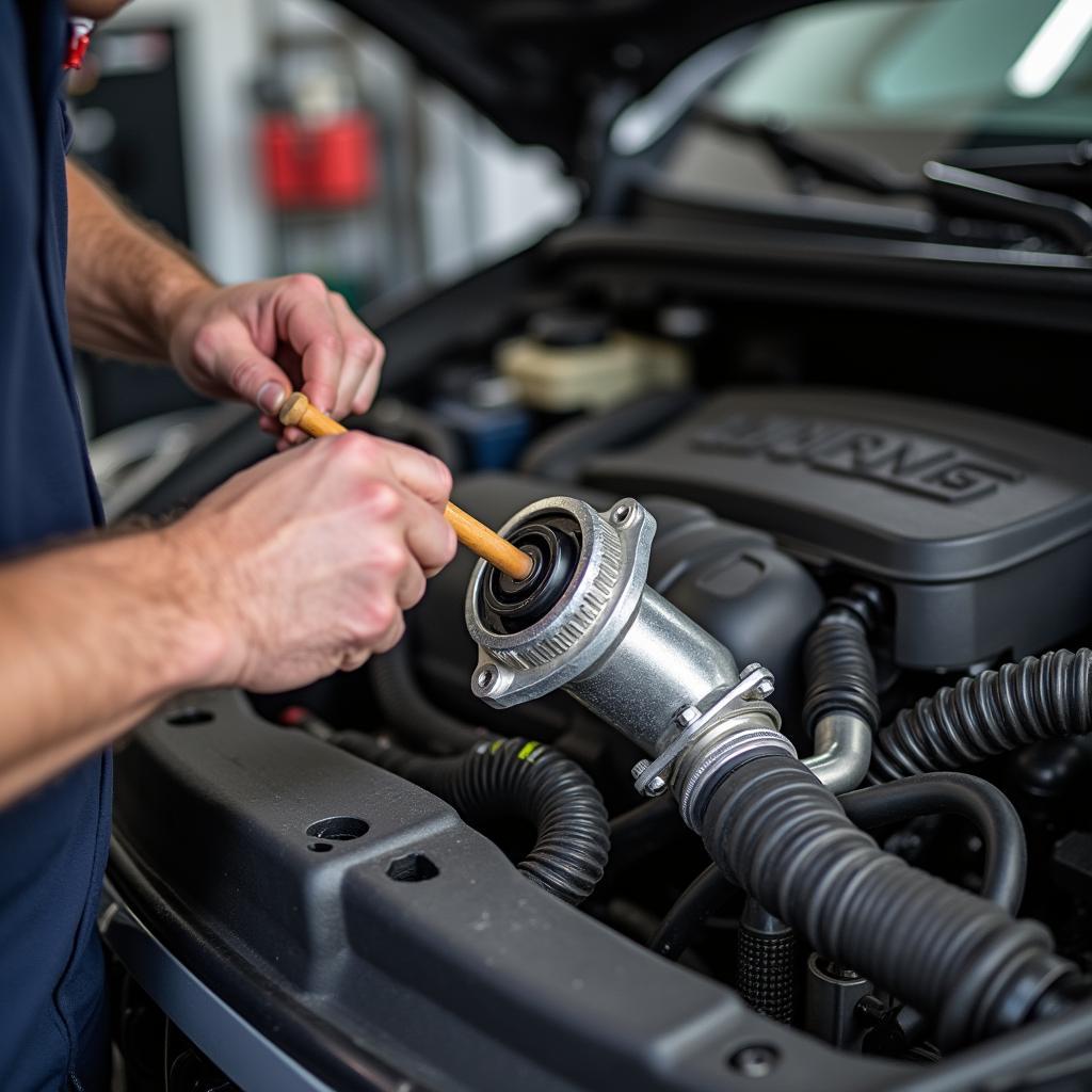 Reinigung des AGR-Ventils bei Toyota P0400 Fehler