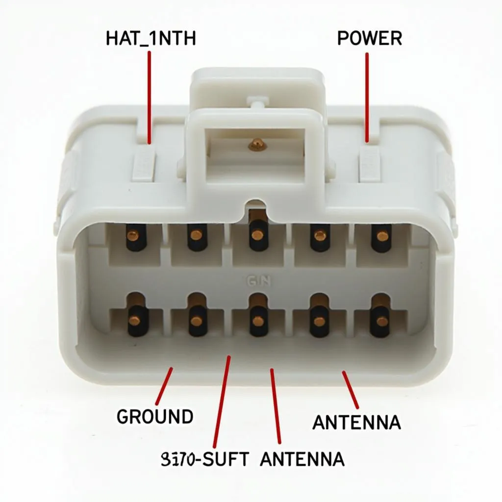 Pinbelegung eines Autoradio ISO Steckers