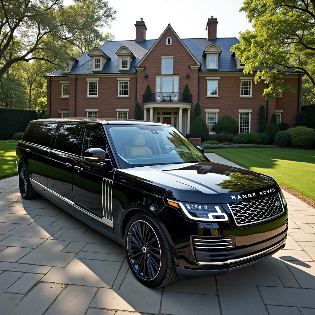 Luxuriöse Range Rover Limousine von außen