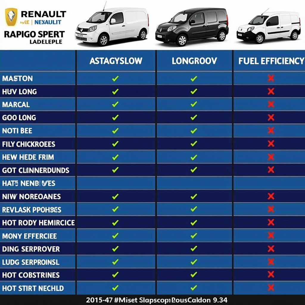 Renault Kangoo Rapid Ladefläche im Vergleich zu anderen Nutzfahrzeugen