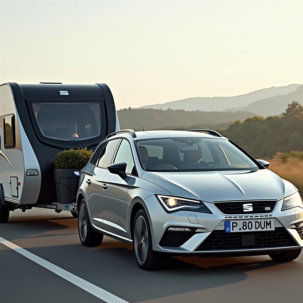 Seat Leon Sportstourer mit Anhänger