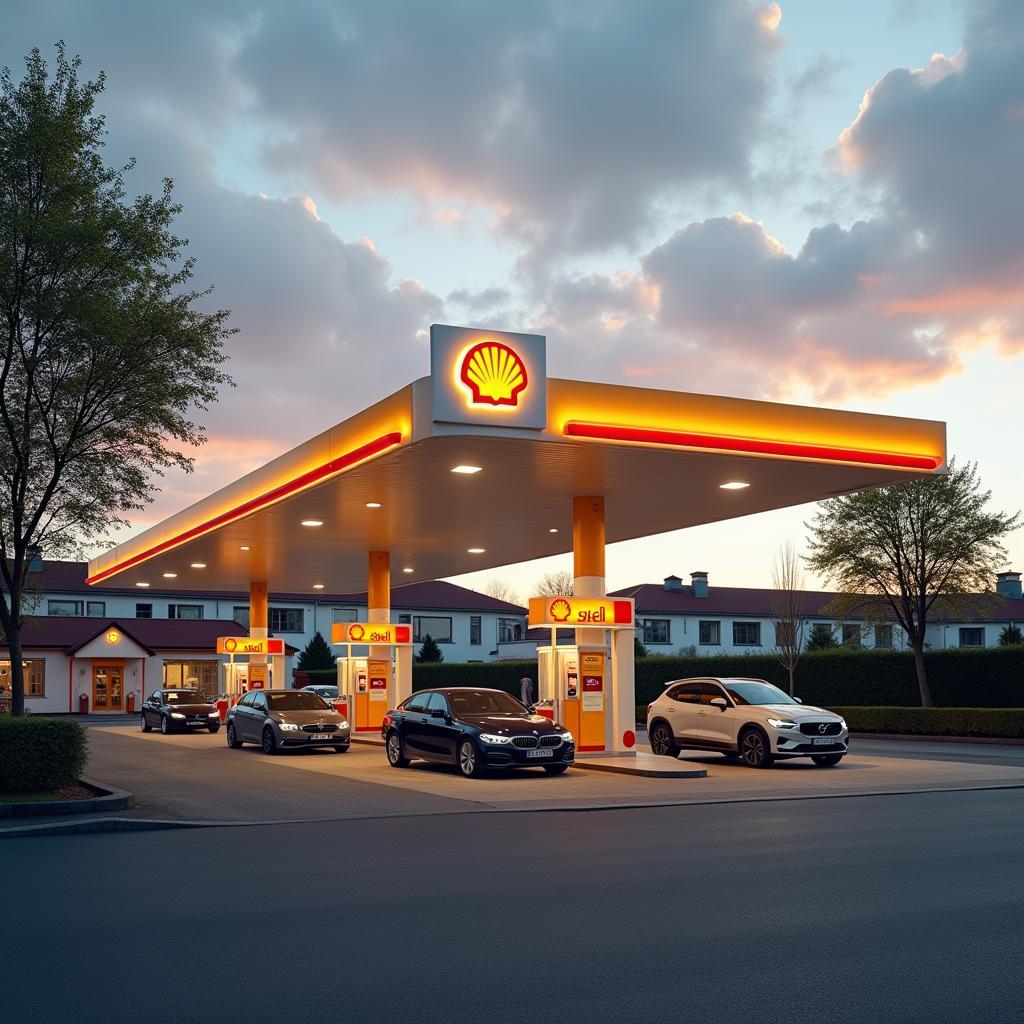 Shell Tankstelle in Deutschland