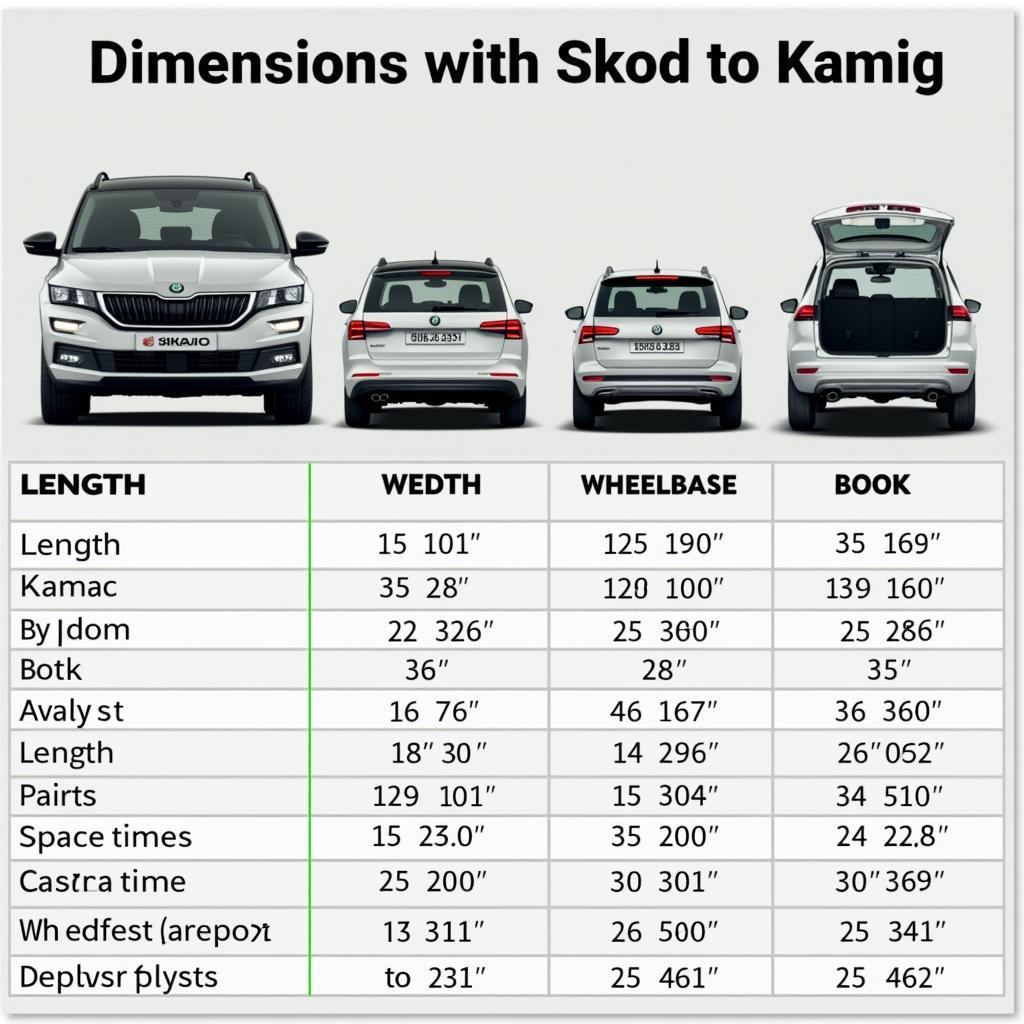 Skoda Kamiq Vergleich Maße