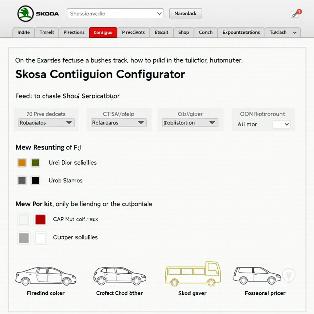 Skoda Konfigurator Website