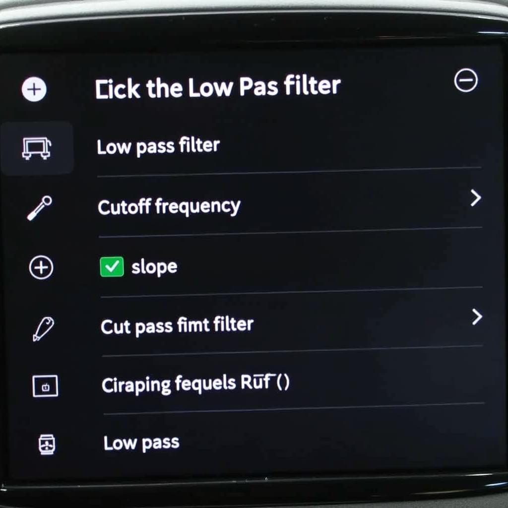 Subwoofer Low Pass Filter Einstellung