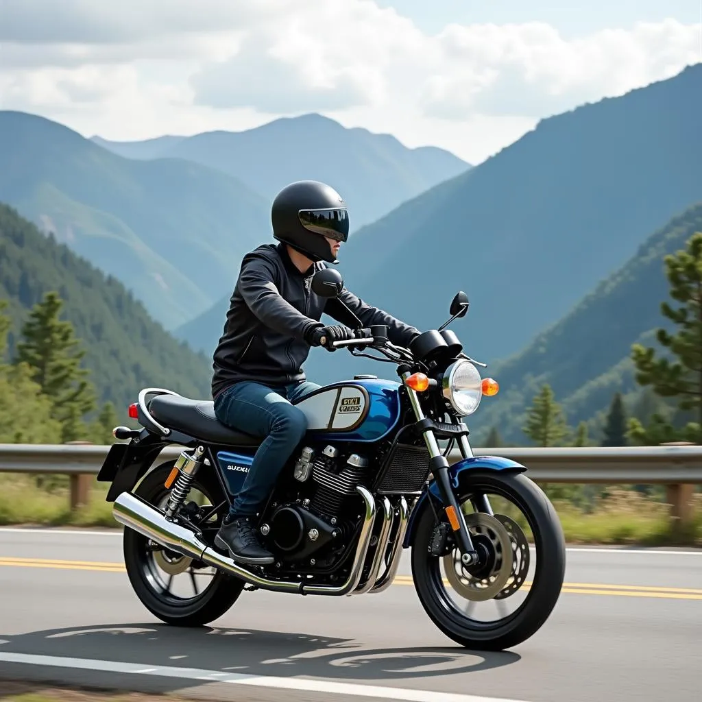 Suzuki 900 auf der Straße