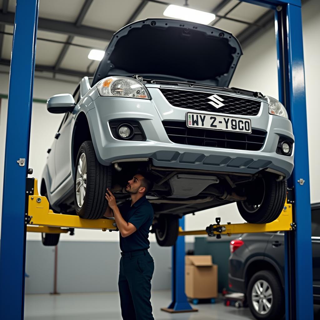 Reparatur in der Suzuki Werkstatt