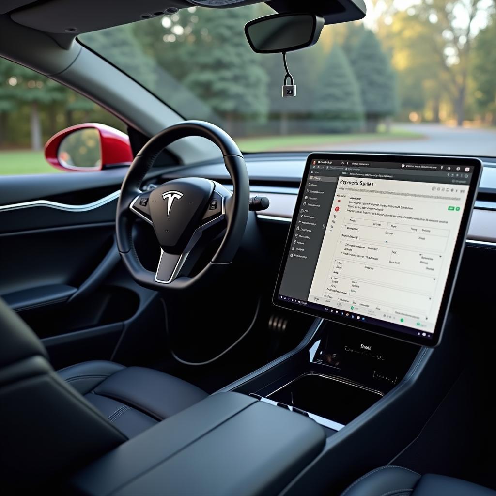 Tesla S Software-Diagnose