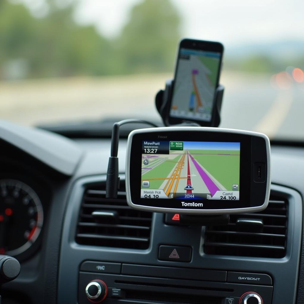 TomTom GO Navigation mit Smartphone verbunden