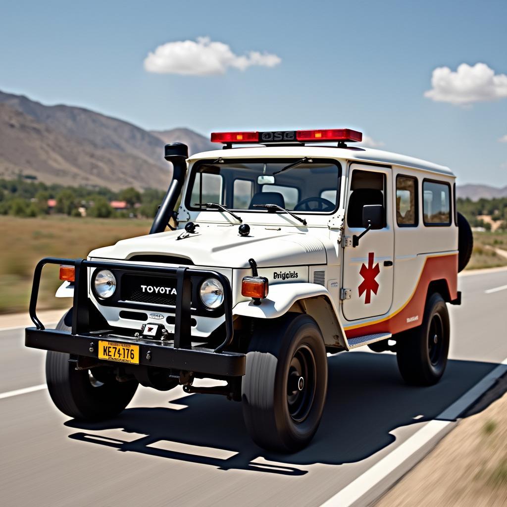 Toyota Land Cruiser 76 als Einsatzfahrzeug